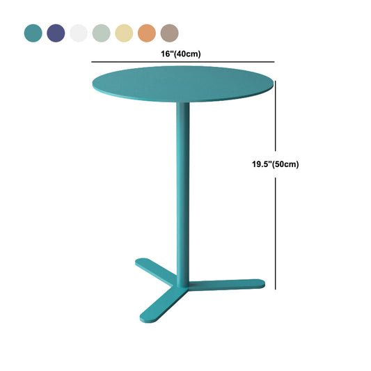 Tavolo da piedistallo per est di mezza secolo in metallo per soggiorno per soggiorno