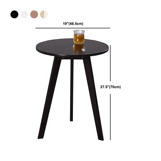 27.56" Tall Round Wood Side Table Contemporary Tri Pin End Table Clearhalo 'Coffee & Accent Tables' 'End & Side Tables' 'end_side_tables' 'furn' 'furn_end_side_tables' 'Furniture' 'Living Room Furniture' 6084721