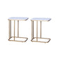 19.7" W Modern End Table Rectangular Slate C Sofa Side Table Gold White 2 Clearhalo 'Coffee & Accent Tables' 'End & Side Tables' 'end_side_tables' 'furn' 'furn_end_side_tables' 'Furniture' 'Living Room Furniture' 6084743