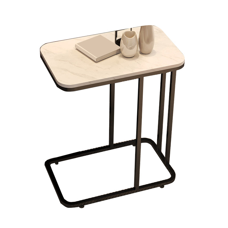 19.7" W Modern End Table Rectangular Slate C Sofa Side Table Clearhalo 'Coffee & Accent Tables' 'End & Side Tables' 'end_side_tables' 'furn' 'furn_end_side_tables' 'Furniture' 'Living Room Furniture' 6084752