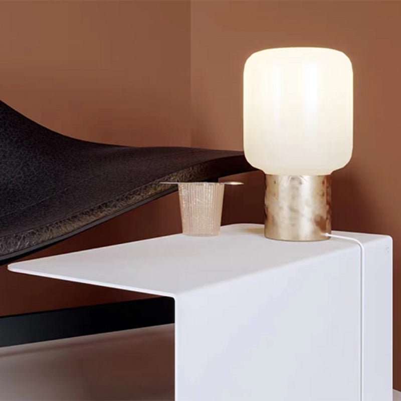 11.8-Inch Tall End Table Sled Metal Geometric Sofa Side Table Clearhalo 'Coffee & Accent Tables' 'End & Side Tables' 'end_side_tables' 'furn' 'furn_end_side_tables' 'Furniture' 'Living Room Furniture' 6084818