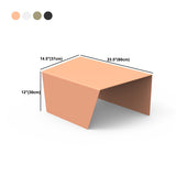 11.8-Inch Tall End Table Sled Metal Geometric Sofa Side Table Clearhalo 'Coffee & Accent Tables' 'End & Side Tables' 'end_side_tables' 'furn' 'furn_end_side_tables' 'Furniture' 'Living Room Furniture' 6084833