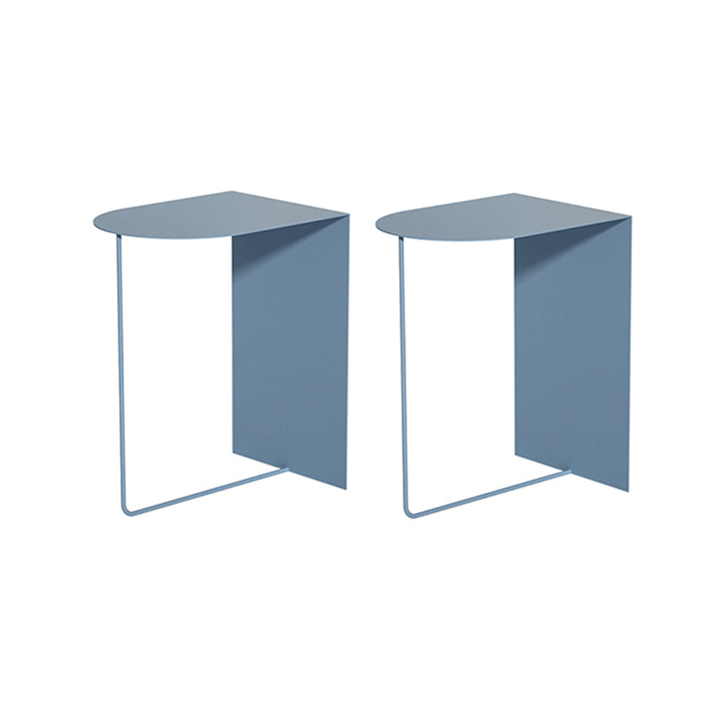 19.7" Tall Iron Side Table Mid-Century Sofa Side Accent Table Blue 2 Clearhalo 'Coffee & Accent Tables' 'End & Side Tables' 'end_side_tables' 'furn' 'furn_end_side_tables' 'Furniture' 'Living Room Furniture' 6084927