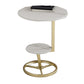 Modern Double Tier Side End Table Round Corner Table for Living Room Clearhalo 'Coffee & Accent Tables' 'End & Side Tables' 'end_side_tables' 'furn' 'furn_end_side_tables' 'Furniture' 'Living Room Furniture' 6084991