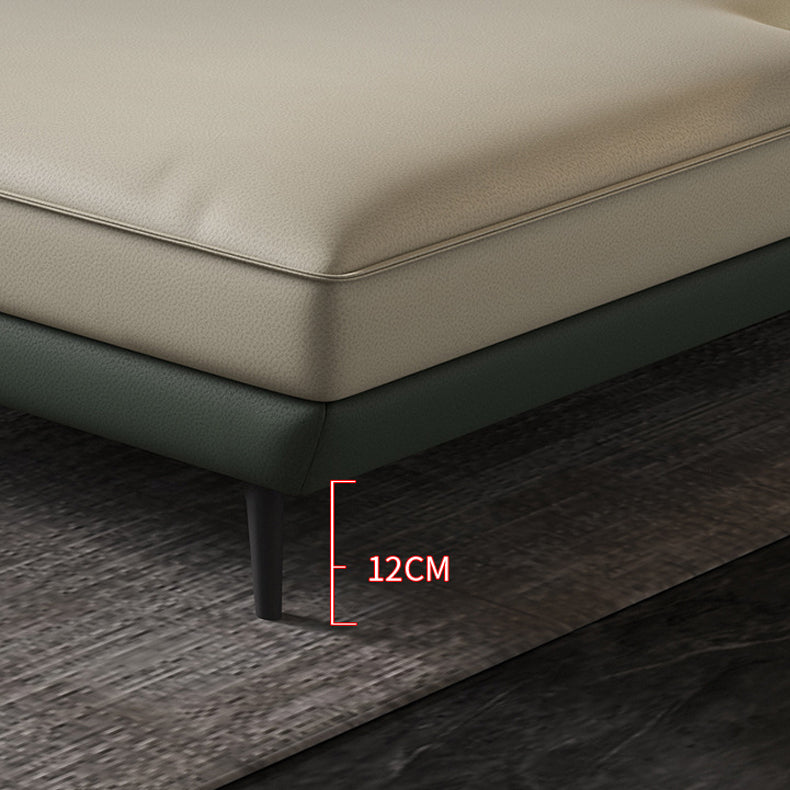 34.64 "H kussen bovenste arm sectionele faux lederen l-vorm sectioneel