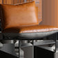 Genuine Leather Armless Chair 33.07" Wide Chair for Living Room