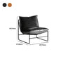 Genuine Leather Armless Chair 33.07" Wide Chair for Living Room