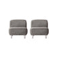 Corduroy 25.98" Wide Armless Chair Basic Four Leg Chair for Living Room Light Gray 2 Piece Set Clearhalo 'Accent Chairs' 'accent_chairs' 'Chairs & Seating' 'furn' 'furn_accent_chairs' 'Furniture' 'Living Room Furniture' 6085221