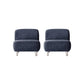 Corduroy 25.98" Wide Armless Chair Basic Four Leg Chair for Living Room Blue 2 Piece Set Clearhalo 'Accent Chairs' 'accent_chairs' 'Chairs & Seating' 'furn' 'furn_accent_chairs' 'Furniture' 'Living Room Furniture' 6085228