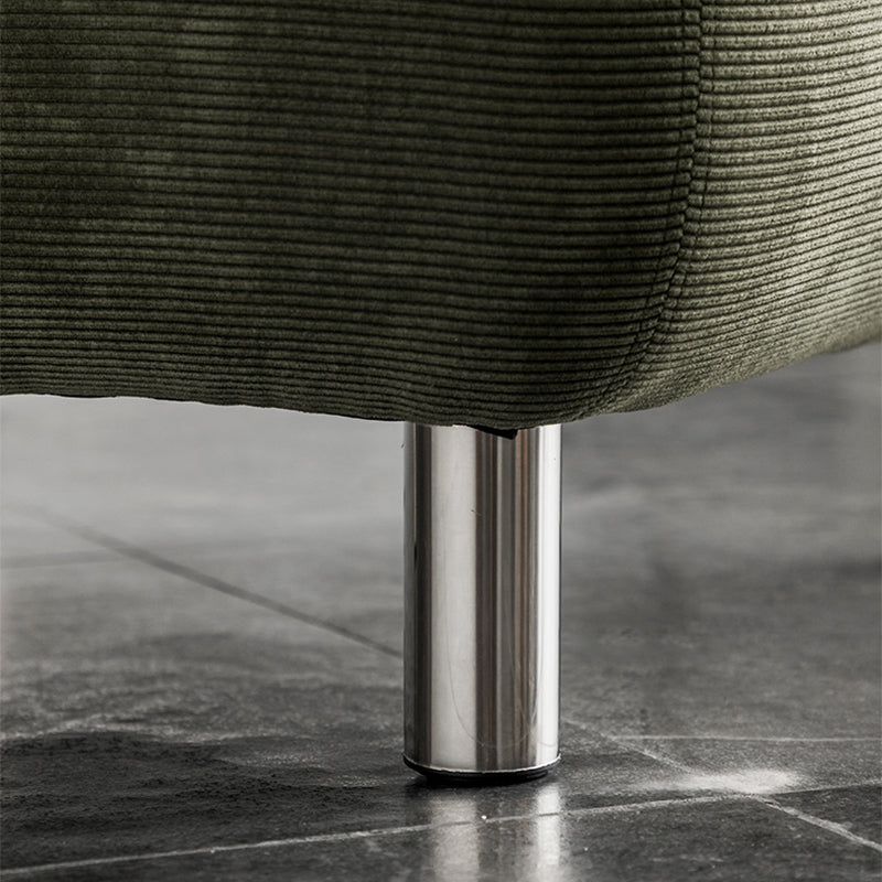 Corduroy 25.98" Wide Armless Chair Basic Four Leg Chair for Living Room Clearhalo 'Accent Chairs' 'accent_chairs' 'Chairs & Seating' 'furn' 'furn_accent_chairs' 'Furniture' 'Living Room Furniture' 6085231