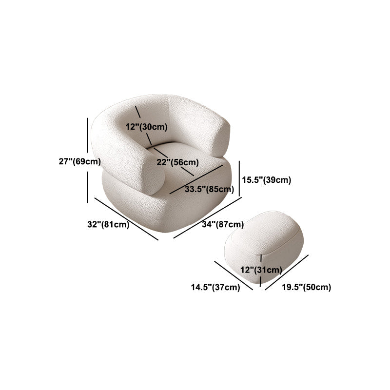 31,88 "Chaise de baril en laine de large