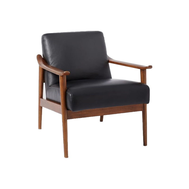 28,74 "fauteuil de fauteuil à bras massif en bois massif avec quatre jambes de base à quatre étapes