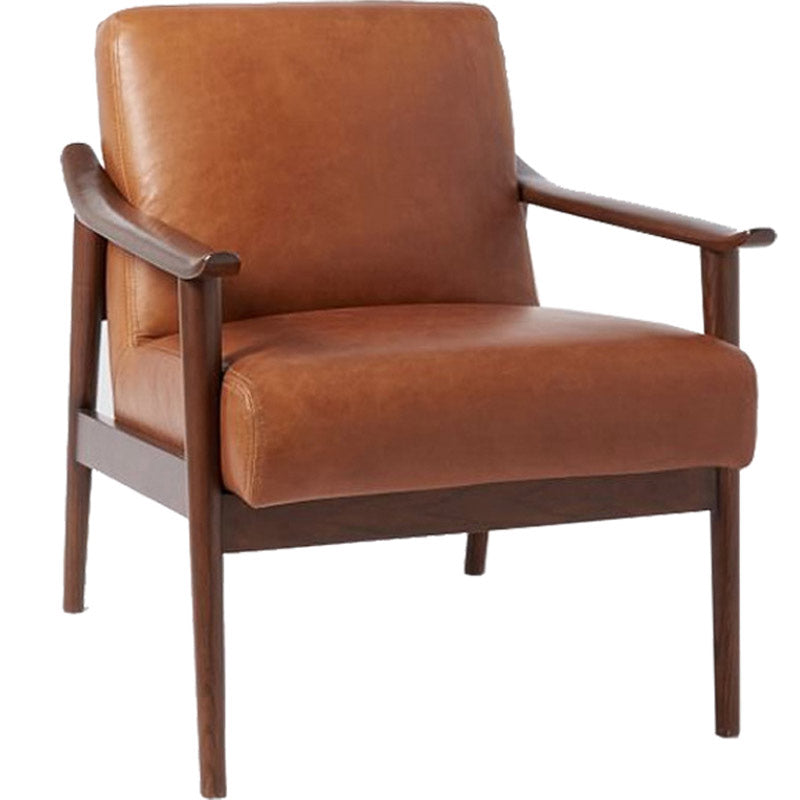 28,74 "fauteuil de fauteuil à bras massif en bois massif avec quatre jambes de base à quatre étapes