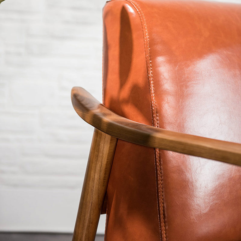 28,74 "fauteuil de fauteuil à bras massif en bois massif avec quatre jambes de base à quatre étapes