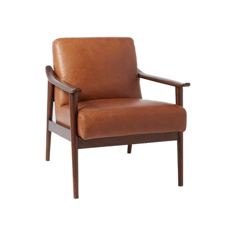 28,74 "fauteuil de fauteuil à bras massif en bois massif avec quatre jambes de base à quatre étapes