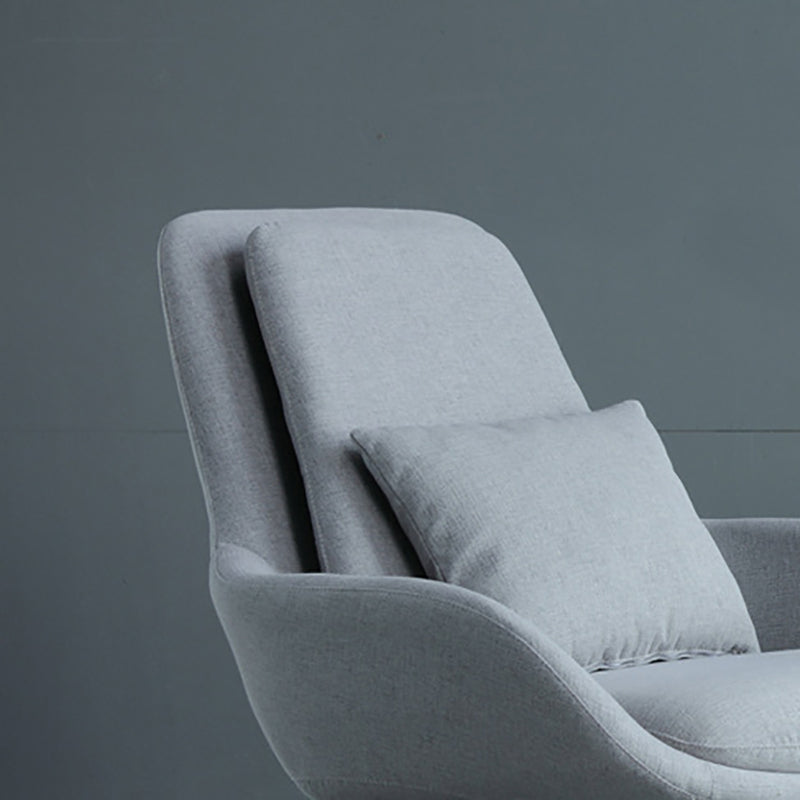 Linen Armless Chair 29.52" Wide Accent Chair with Cushion Back for Living Room Clearhalo 'Accent Chairs' 'accent_chairs' 'Chairs & Seating' 'furn' 'furn_accent_chairs' 'Furniture' 'Living Room Furniture' 6085289