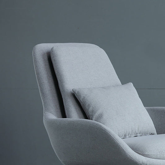 Linen Armless Chair 29.52" Wide Accent Chair with Cushion Back for Living Room Clearhalo 'Accent Chairs' 'accent_chairs' 'Chairs & Seating' 'furn' 'furn_accent_chairs' 'Furniture' 'Living Room Furniture' 6085289