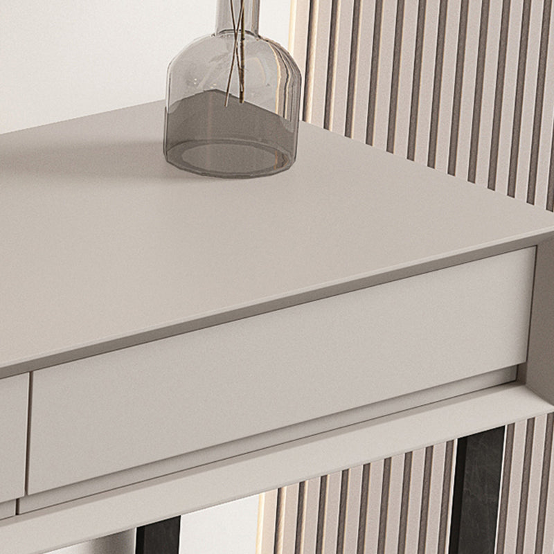 Grau/Weiß 15,74 "W x 29.521" H mit Schubladen zeitgenössischer Make -up -Tisch