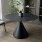 Contemporary Style Round Dining Table Steel Pedestal Base Table for Home Clearhalo 'Dining Tables & Seating' 'Dining Tables' 'dining_table' 'furn' 'furn_dining_table' 'Furniture' 'Kitchen & Dining Furniture' 6085434