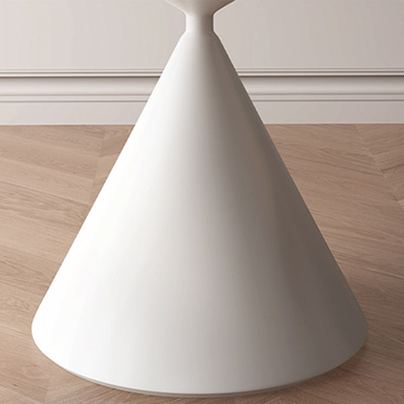 Contemporary Style Round Dining Table Steel Pedestal Base Table for Home Clearhalo 'Dining Tables & Seating' 'Dining Tables' 'dining_table' 'furn' 'furn_dining_table' 'Furniture' 'Kitchen & Dining Furniture' 6085439