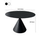 Contemporary Style Round Dining Table Steel Pedestal Base Table for Home Clearhalo 'Dining Tables & Seating' 'Dining Tables' 'dining_table' 'furn' 'furn_dining_table' 'Furniture' 'Kitchen & Dining Furniture' 6085443