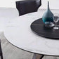 Modern style Round Dinner Table Steel Pedestal Base Table for Room