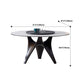 Modern style Round Dinner Table Steel Pedestal Base Table for Room