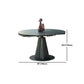 Stone Top Dining Table Traditional Luxury Round Dining Table with Pedestal Base
