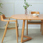Solid Wood Contemporary Oval Table Pine Wood Top Table with Sled Base