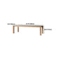 Rectangle Pine Wood Table for Restaurant Modern Dining Table with 4 Legs