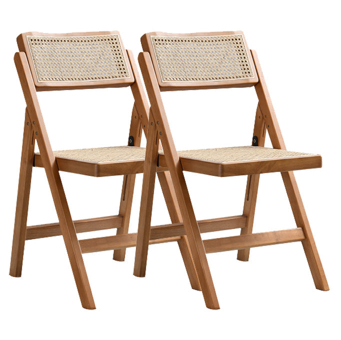 Contemporary Style Armless Chair Open Back Side Wooden Chair for Dining Room Wood 2 Piece Set Clearhalo 'Dining Chairs' 'Dining Tables & Seating' 'dining_chair' 'furn' 'furn_dining_chair' 'Furniture' 'Kitchen & Dining Furniture' 6085978
