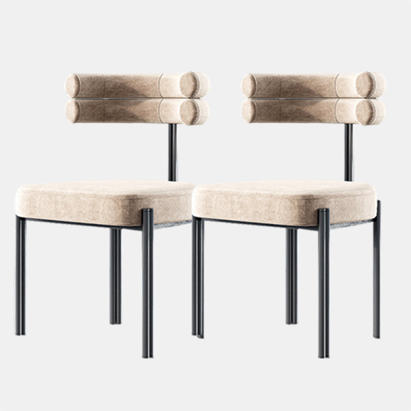 工業用ベルベットダイニングルームチェアオープンバックダイニングサイドチェアレストランで使用する