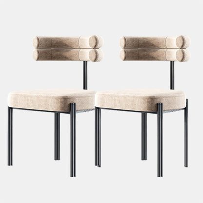 工業用ベルベットダイニングルームチェアオープンバックダイニングサイドチェアレストランで使用する