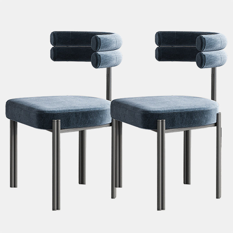 工業用ベルベットダイニングルームチェアオープンバックダイニングサイドチェアレストランで使用する