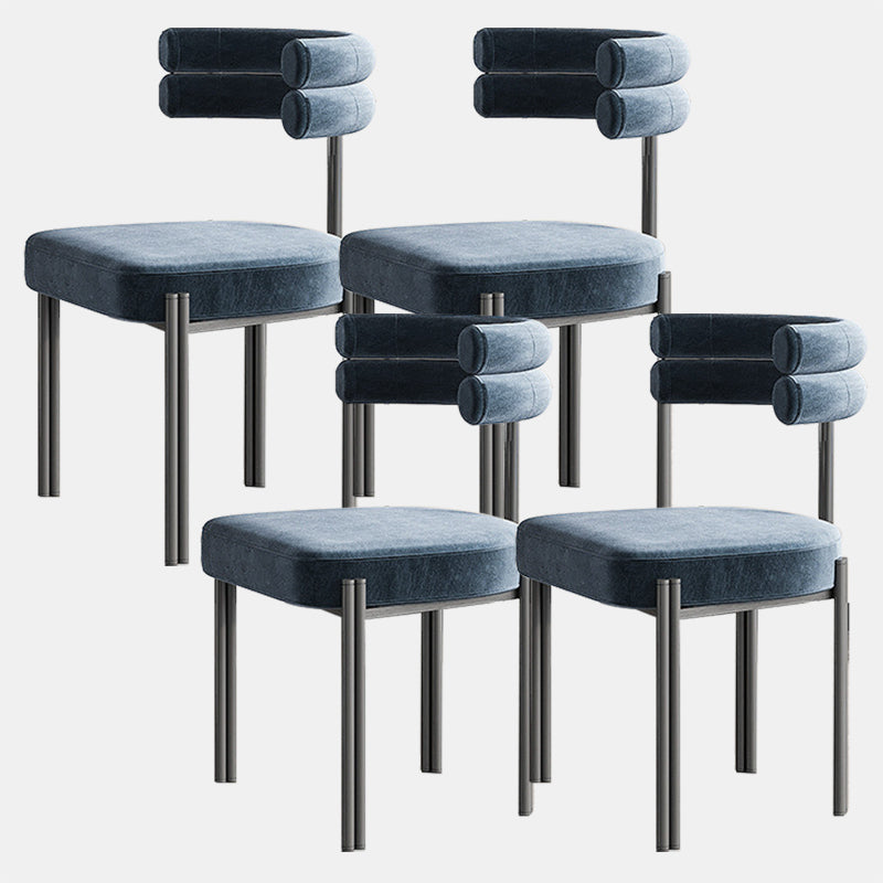 工業用ベルベットダイニングルームチェアオープンバックダイニングサイドチェアレストランで使用する