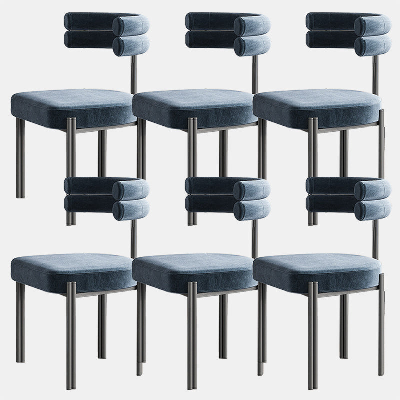 工業用ベルベットダイニングルームチェアオープンバックダイニングサイドチェアレストランで使用する