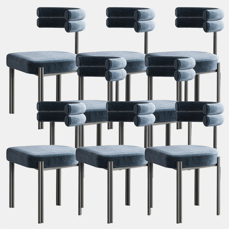 工業用ベルベットダイニングルームチェアオープンバックダイニングサイドチェアレストランで使用する