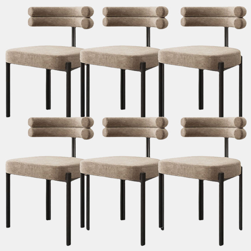 工業用ベルベットダイニングルームチェアオープンバックダイニングサイドチェアレストランで使用する