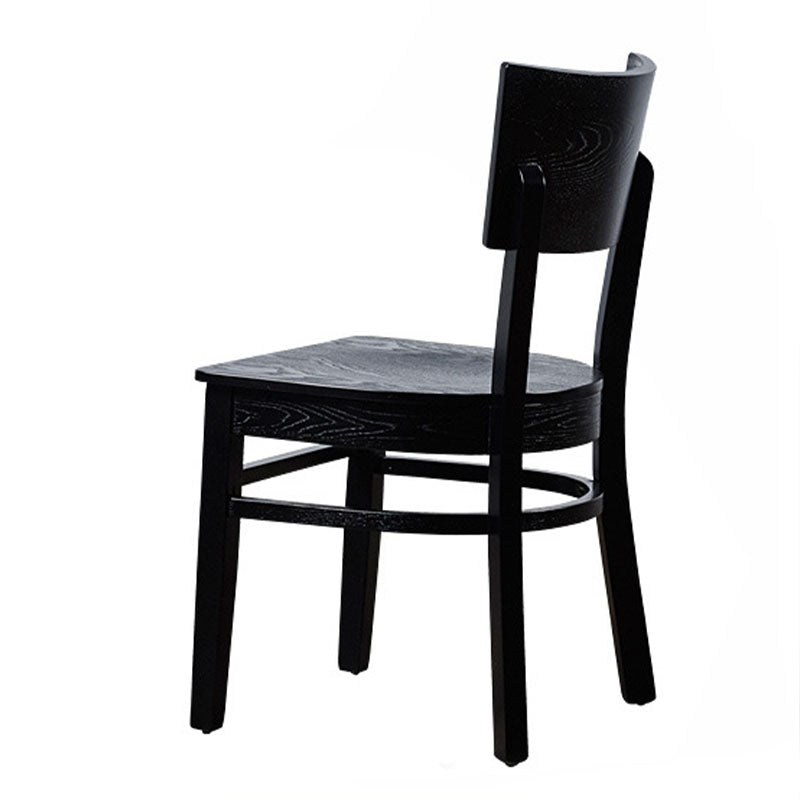 Sedia contemporanea sedia aperta a braccia con gambe in legno per cucina