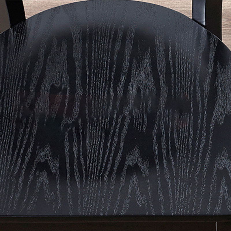 Sedia contemporanea sedia aperta a braccia con gambe in legno per cucina