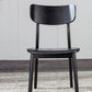 Contemporary Style Chair Armless Open Back Chair with Wood Legs for Kitchen