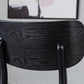 Contemporary Style Chair Armless Open Back Chair with Wood Legs for Kitchen