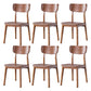 Contemporary Style Chair Armless Open Back Chair with Wood Legs for Kitchen