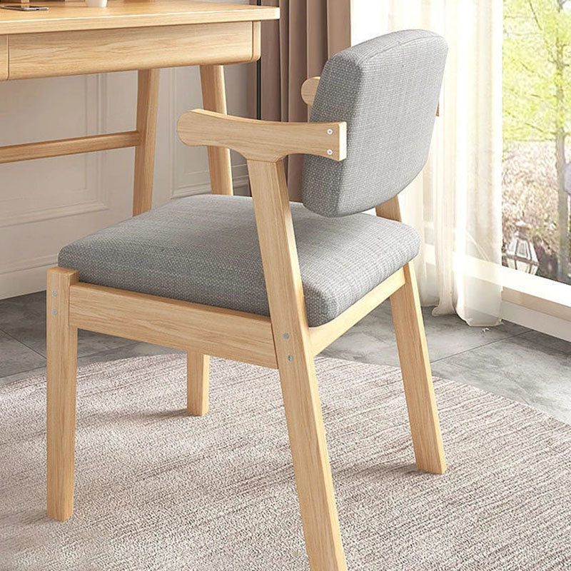 Contemporary Style Chair Armless Open Back Chair with Wood Legs for Home Clearhalo 'Dining Chairs' 'Dining Tables & Seating' 'dining_chair' 'furn' 'furn_dining_chair' 'Furniture' 'Kitchen & Dining Furniture' 6086215