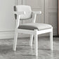 Contemporary Style Chair Armless Open Back Chair with Wood Legs for Home White 1 Piece Clearhalo 'Dining Chairs' 'Dining Tables & Seating' 'dining_chair' 'furn' 'furn_dining_chair' 'Furniture' 'Kitchen & Dining Furniture' 6086216