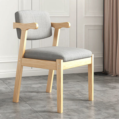 Contemporary Style Chair Armless Open Back Chair with Wood Legs for Home Wood 1 Piece Clearhalo 'Dining Chairs' 'Dining Tables & Seating' 'dining_chair' 'furn' 'furn_dining_chair' 'Furniture' 'Kitchen & Dining Furniture' 6086225
