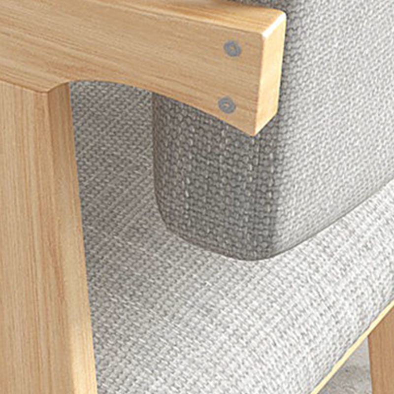 Contemporary Style Chair Armless Open Back Chair with Wood Legs for Home Clearhalo 'Dining Chairs' 'Dining Tables & Seating' 'dining_chair' 'furn' 'furn_dining_chair' 'Furniture' 'Kitchen & Dining Furniture' 6086226