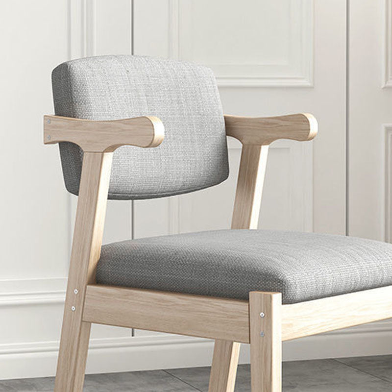 Contemporary Style Chair Armless Open Back Chair with Wood Legs for Home Clearhalo 'Dining Chairs' 'Dining Tables & Seating' 'dining_chair' 'furn' 'furn_dining_chair' 'Furniture' 'Kitchen & Dining Furniture' 6086231