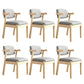Contemporary Style Chair Armless Open Back Chair with Wood Legs for Home Wood 6 Piece Set Clearhalo 'Dining Chairs' 'Dining Tables & Seating' 'dining_chair' 'furn' 'furn_dining_chair' 'Furniture' 'Kitchen & Dining Furniture' 6086232