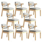 Contemporary Style Chair Armless Open Back Chair with Wood Legs for Home Wood 8 Piece Set Clearhalo 'Dining Chairs' 'Dining Tables & Seating' 'dining_chair' 'furn' 'furn_dining_chair' 'Furniture' 'Kitchen & Dining Furniture' 6086234